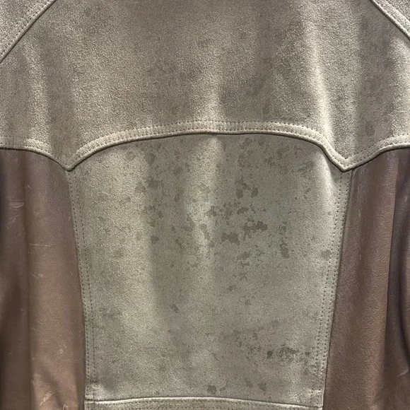 Brown Leather and Suede Jacket